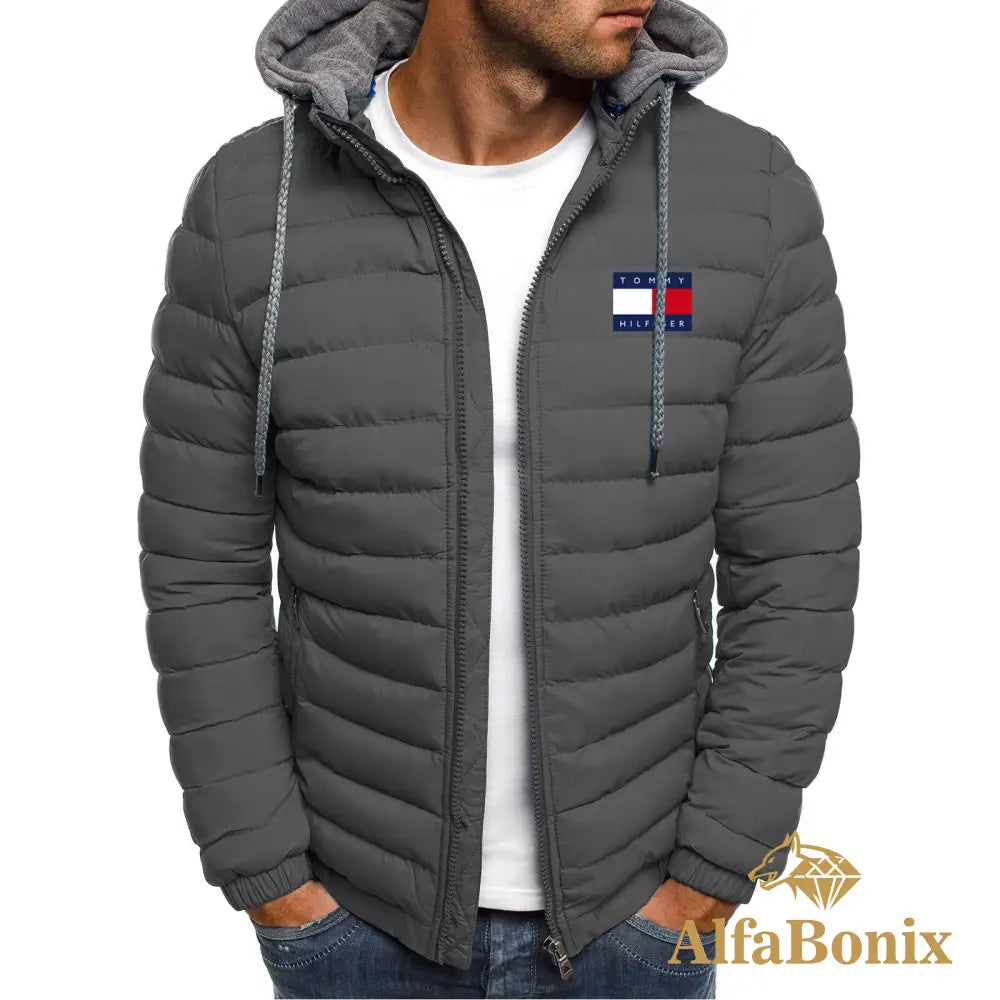 Jaqueta De Inverno Tommy Puffer 2.0 Cinza / P Hot Products