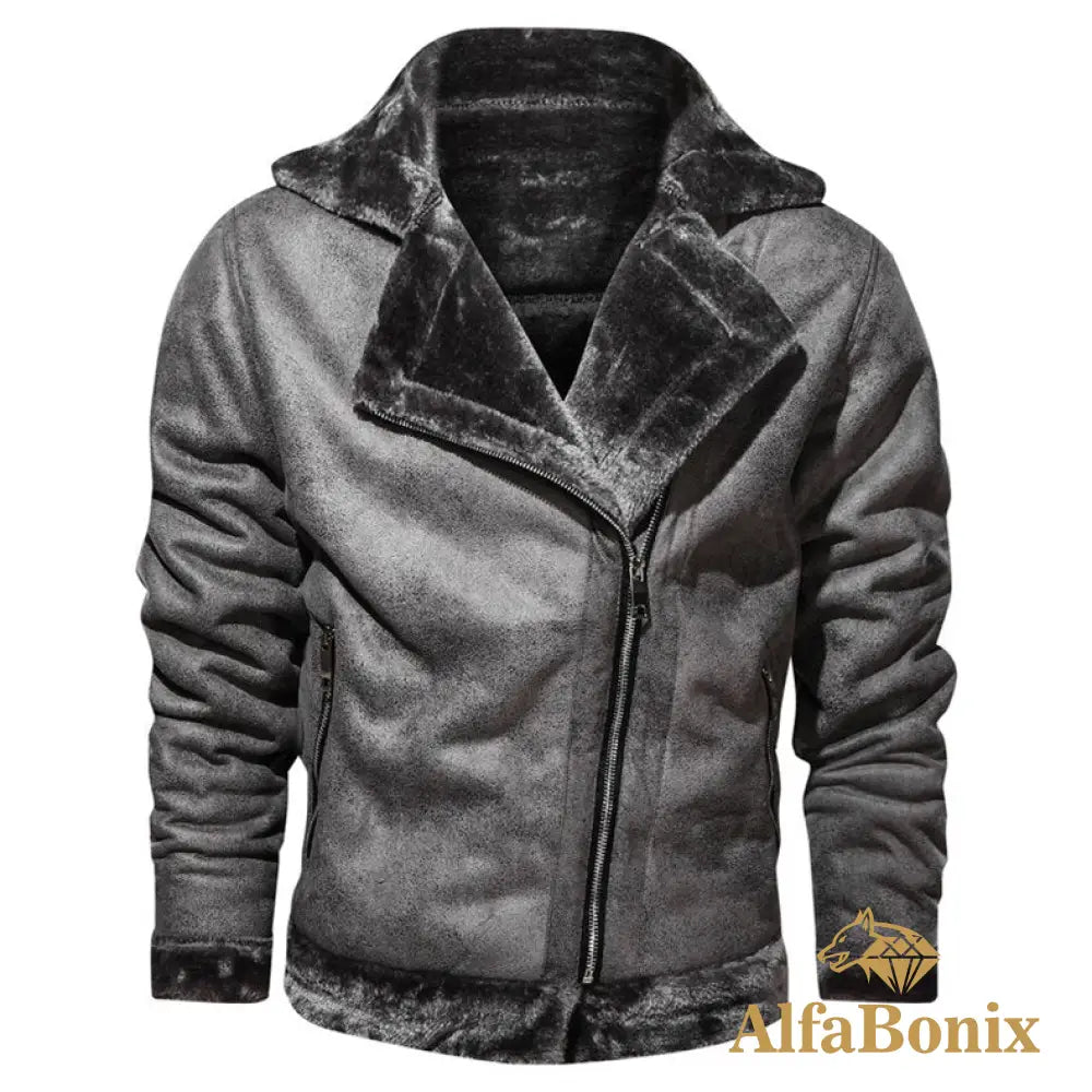 Jaqueta Masculina Bonix Motorcycle Cinza / Pp