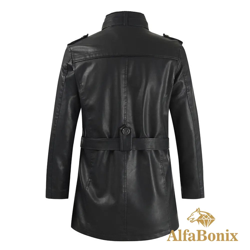 Jaqueta Sobretudo Couro Marselha Sobretudo Masculino