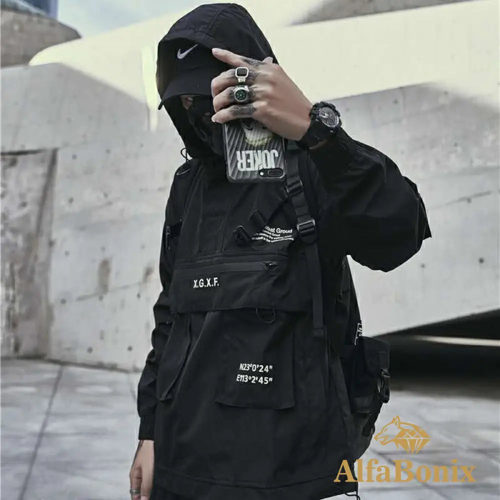 Jaqueta Streetwear Black