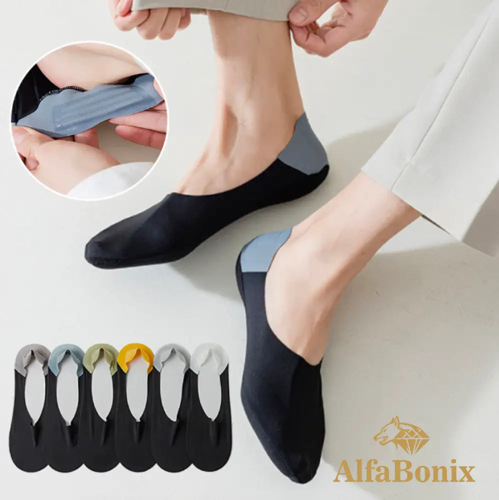 Kit 6 Pares De Meias Invisíveis Em Seda Gelo Alfa Confort 12 Pares - 38 Ao 44 Comfort