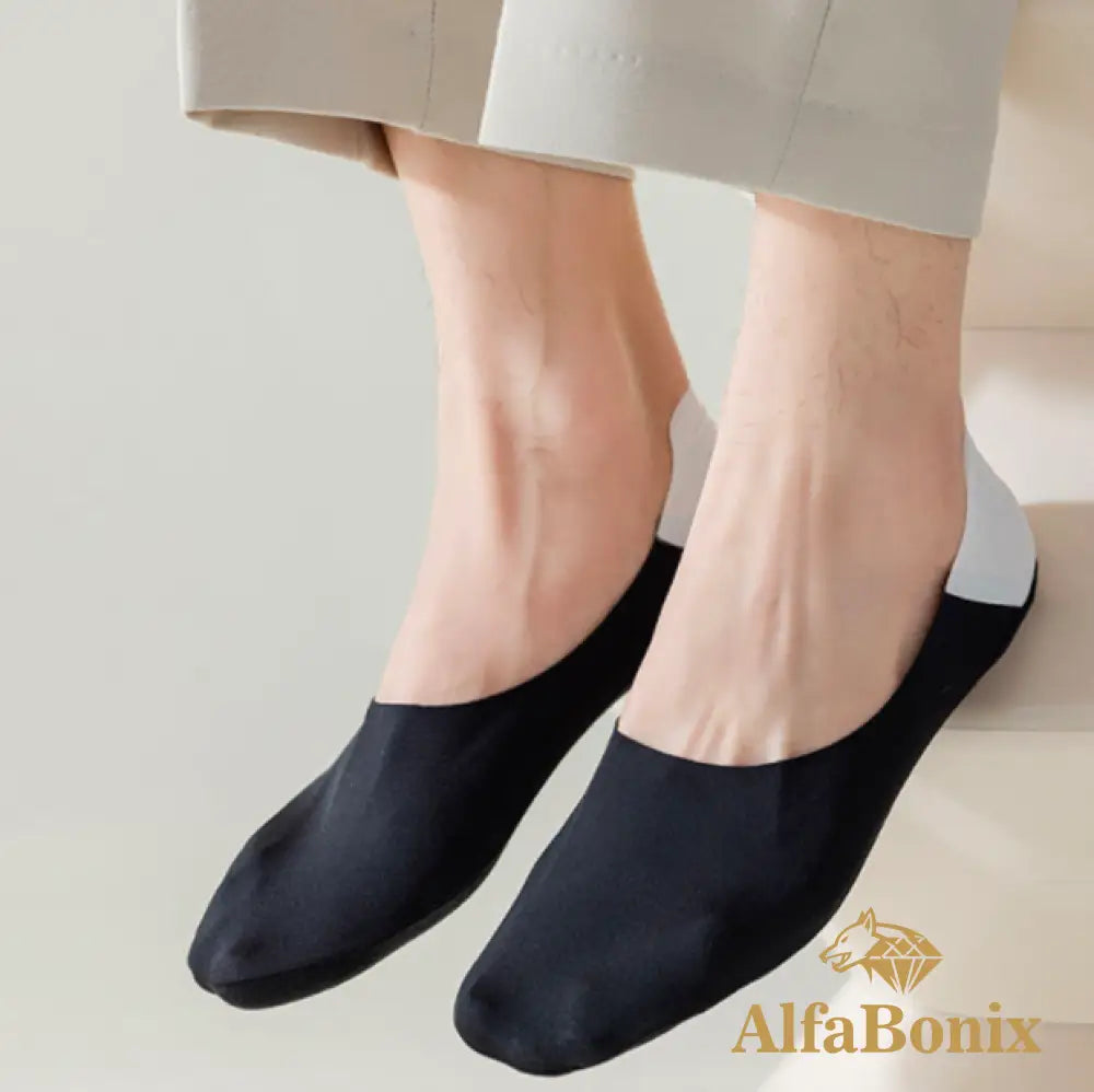 Kit 6 Pares De Meias Invisíveis Em Seda Gelo Alfa Confort Comfort