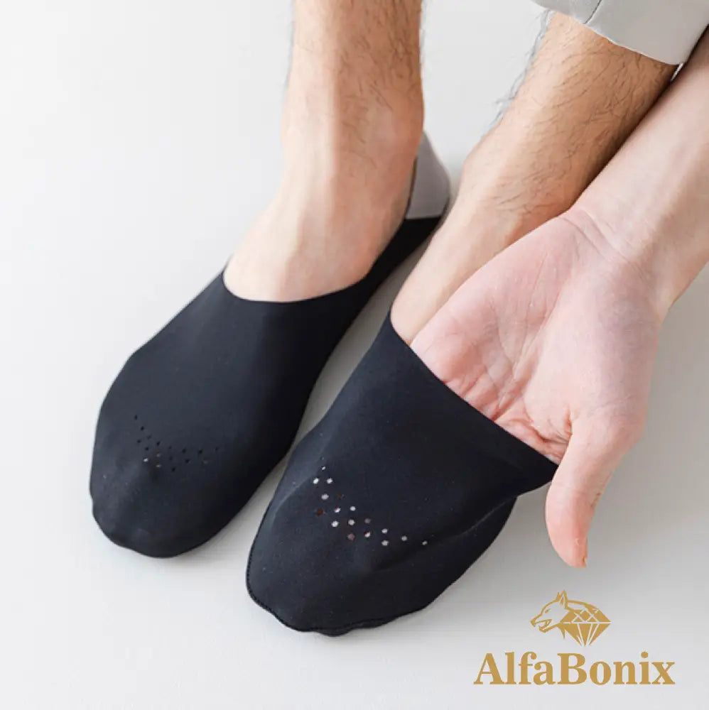 Kit 6 Pares De Meias Invisíveis Em Seda Gelo Alfa Confort Comfort