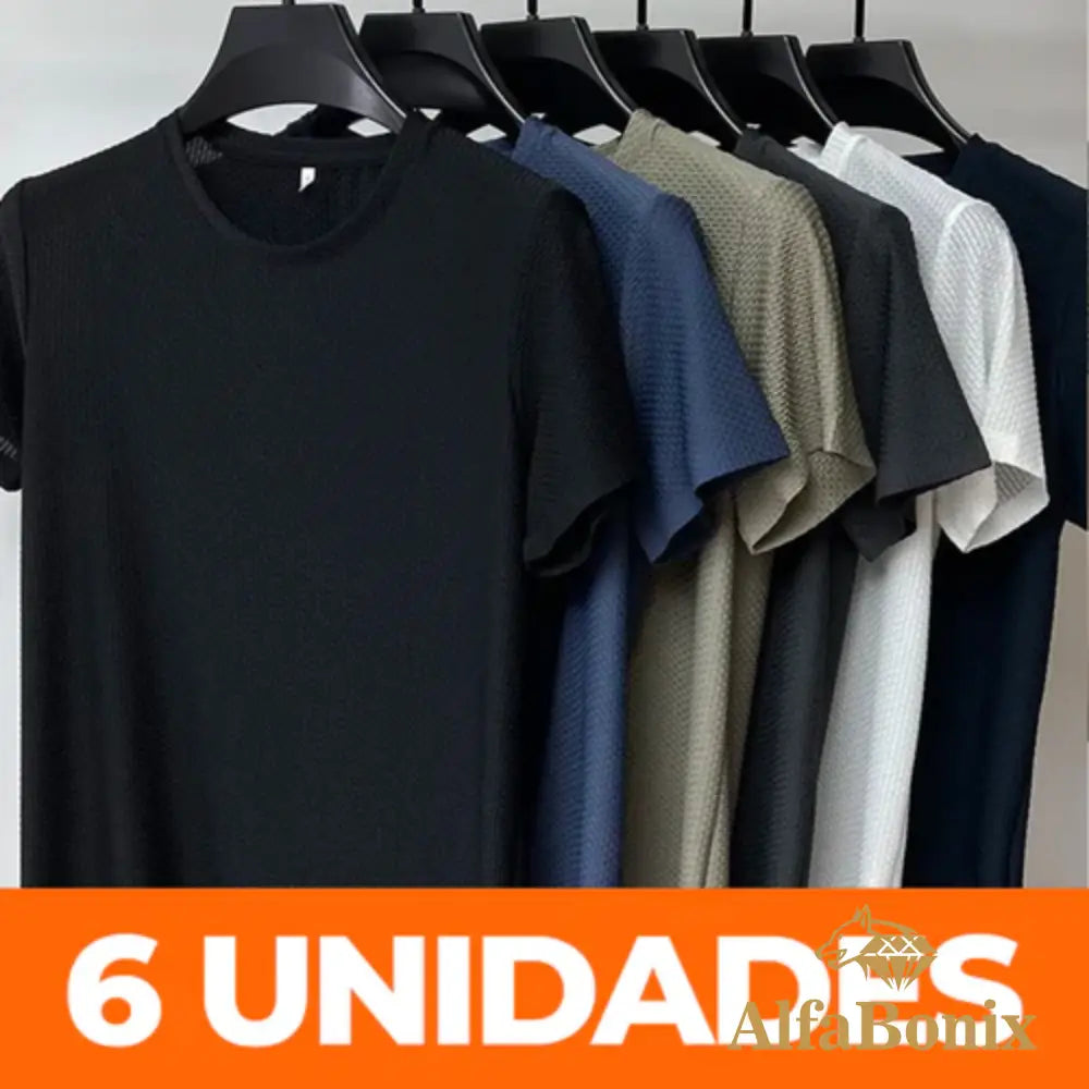 Kit De 6 Camisas Respiráveis Premium - (Pague 3 Leve 6) (Compre Bravo