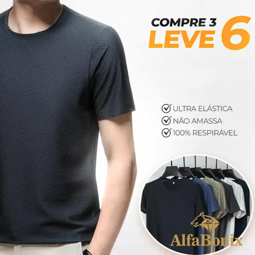 Kit De 6 Camisas Respiráveis Premium - (Pague 3 Leve 6) Sortidas / P (Compre Bravo