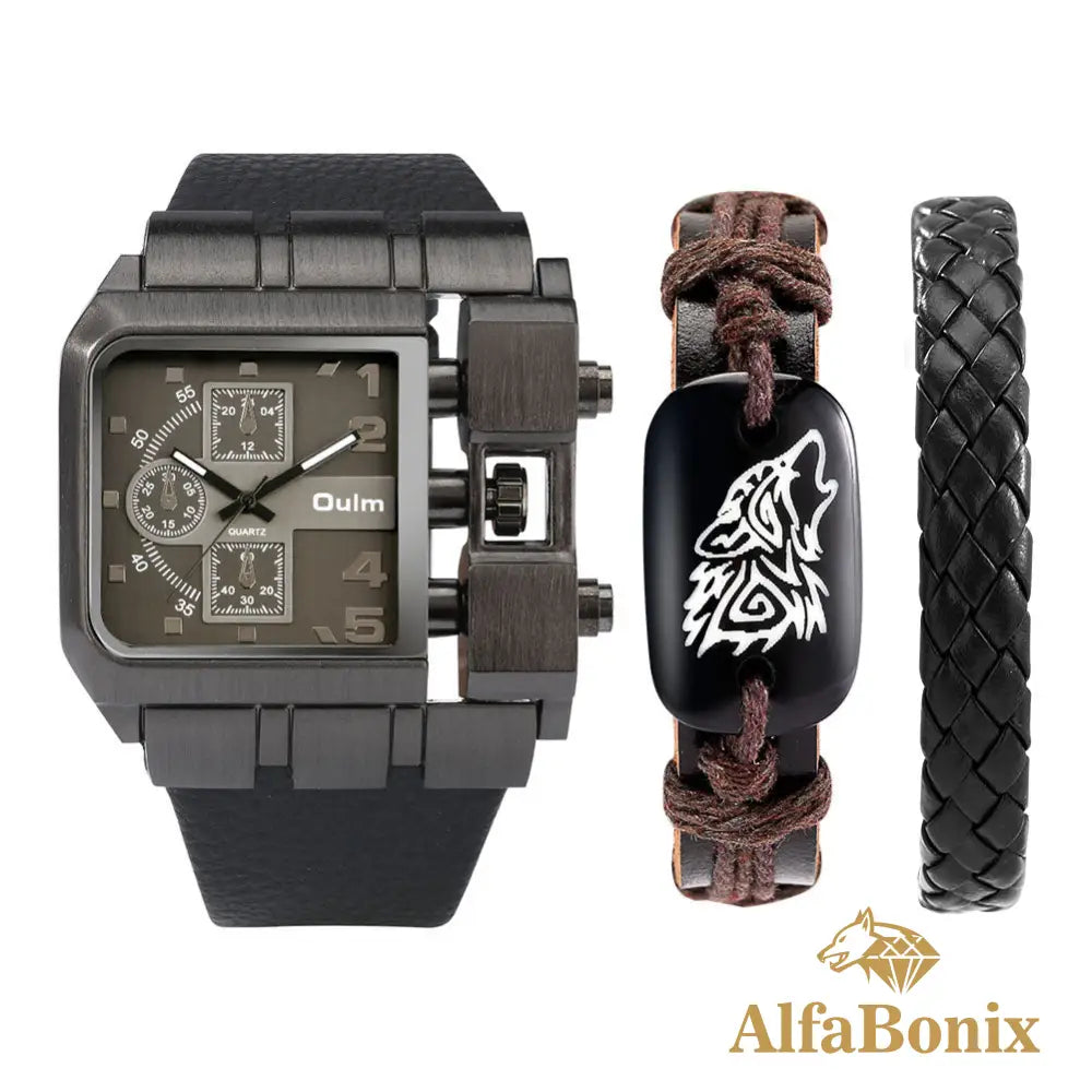 Kit Masculino Relógio Mais Pulseira Personality