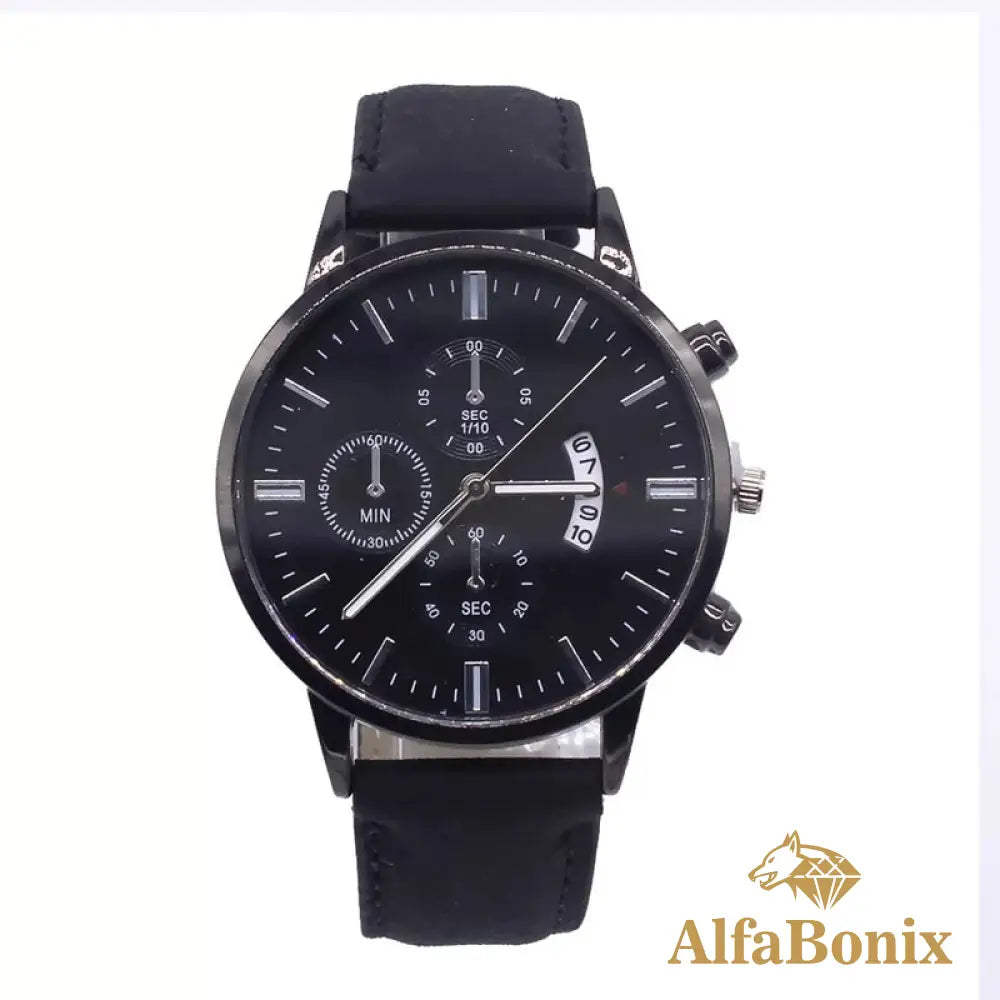 Kit Relógio Mais Pulseira Masculina Alloy