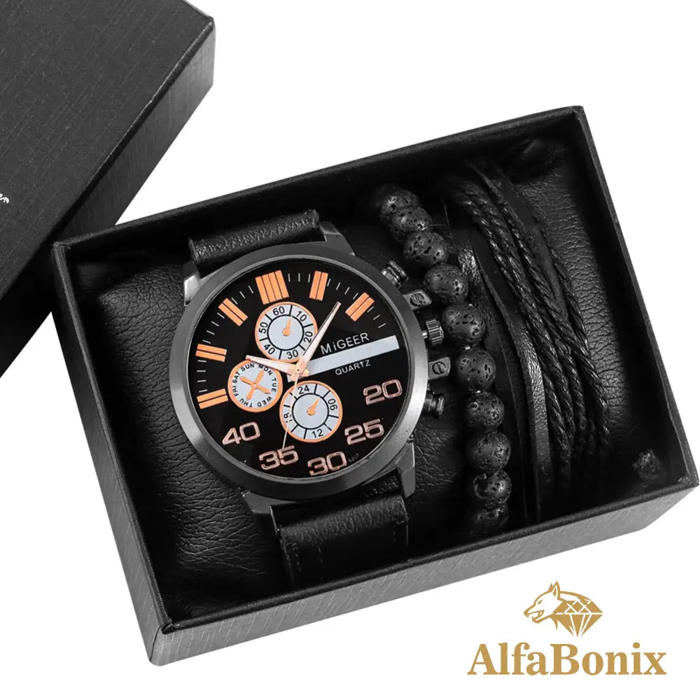 Kit Relógio Mais Pulseira Nalongue 1