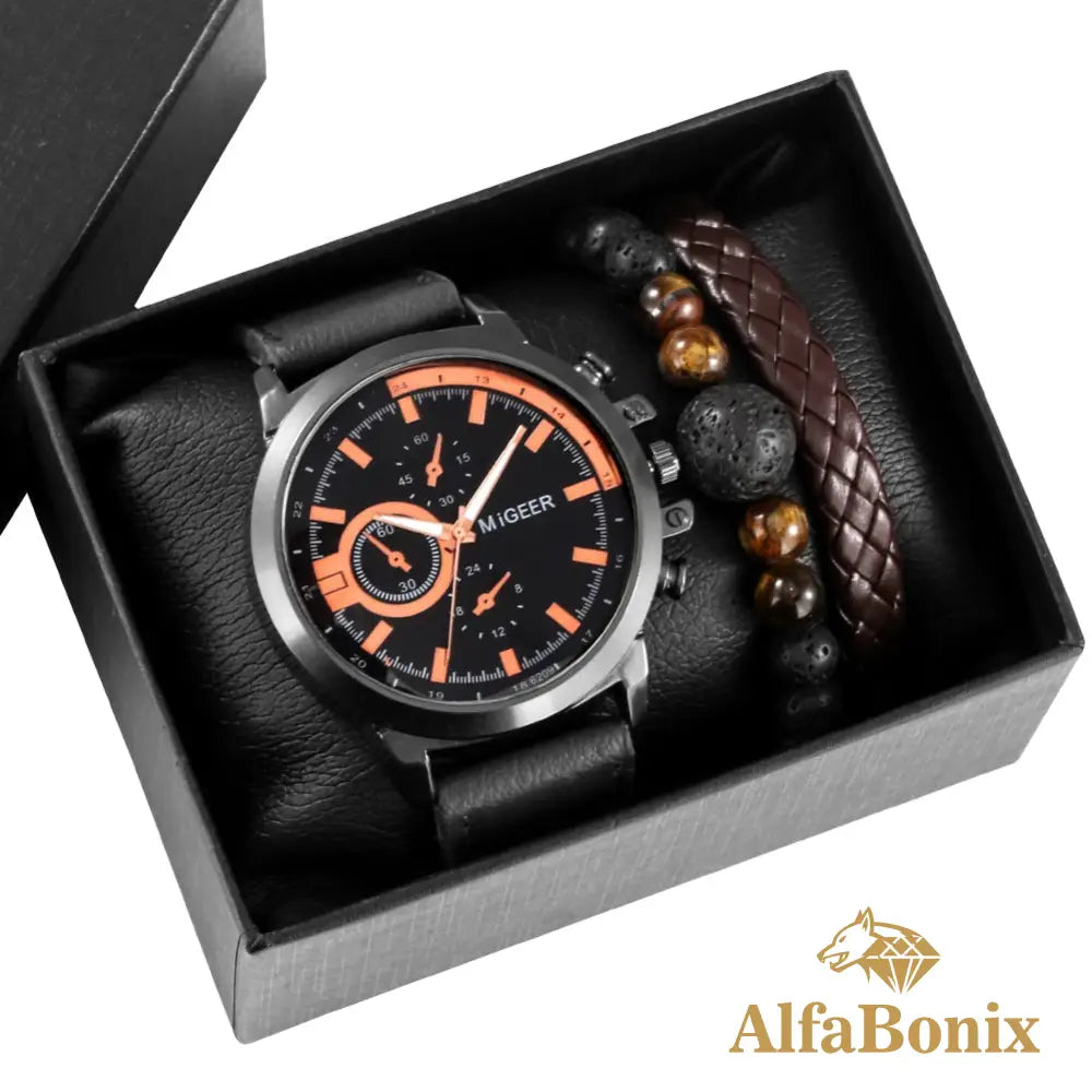 Kit Relógio Mais Pulseira Nalongue