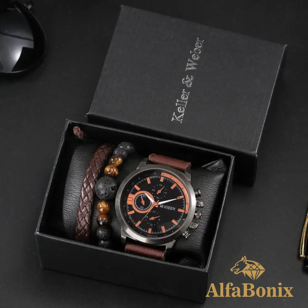 Kit Relógio Mais Pulseira Nalongue