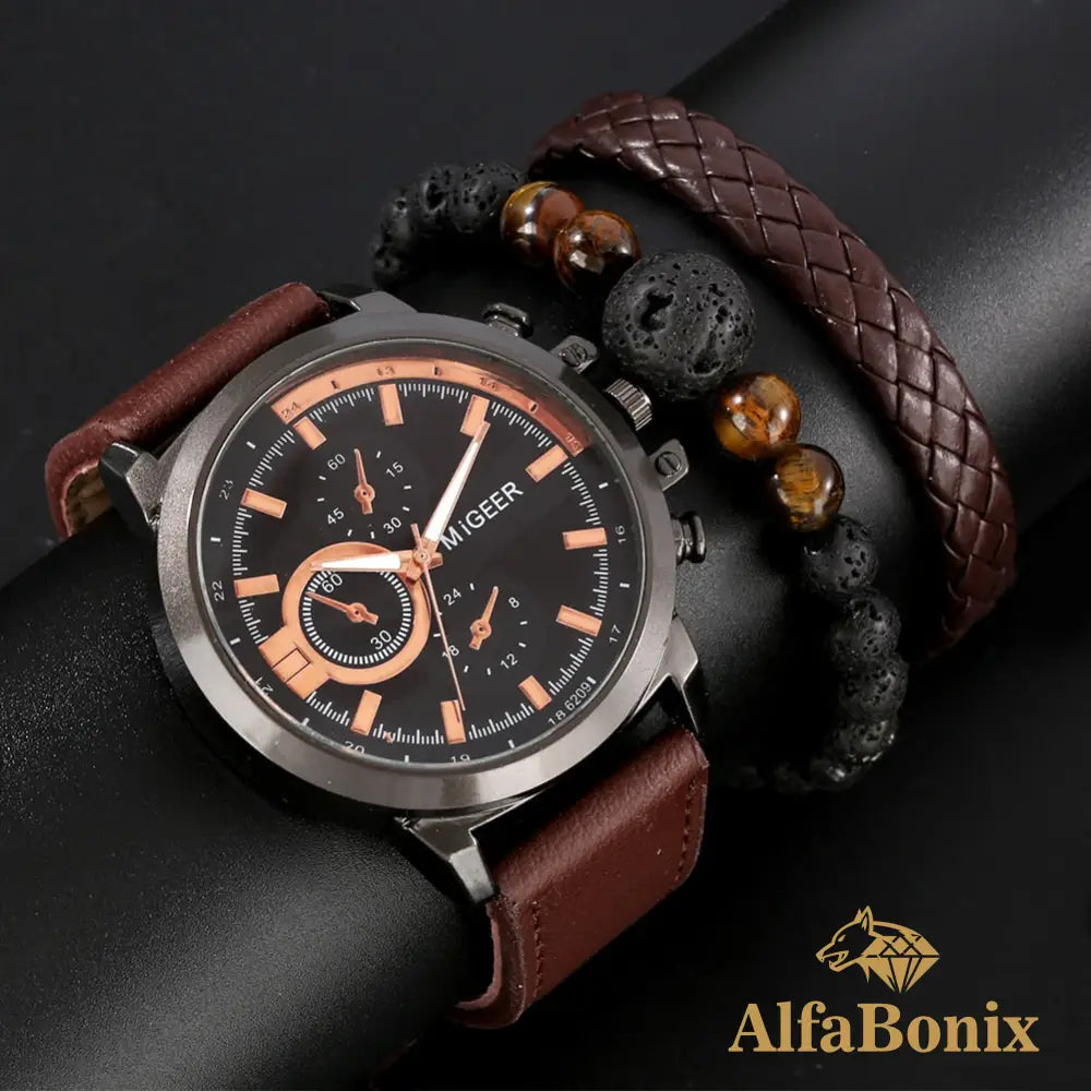 Kit Relógio Mais Pulseira Nalongue