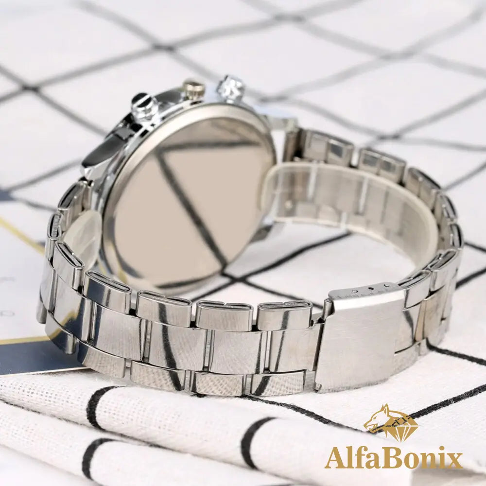 Kit Relógio Óculos E Carteira Masculina Antimagnetic