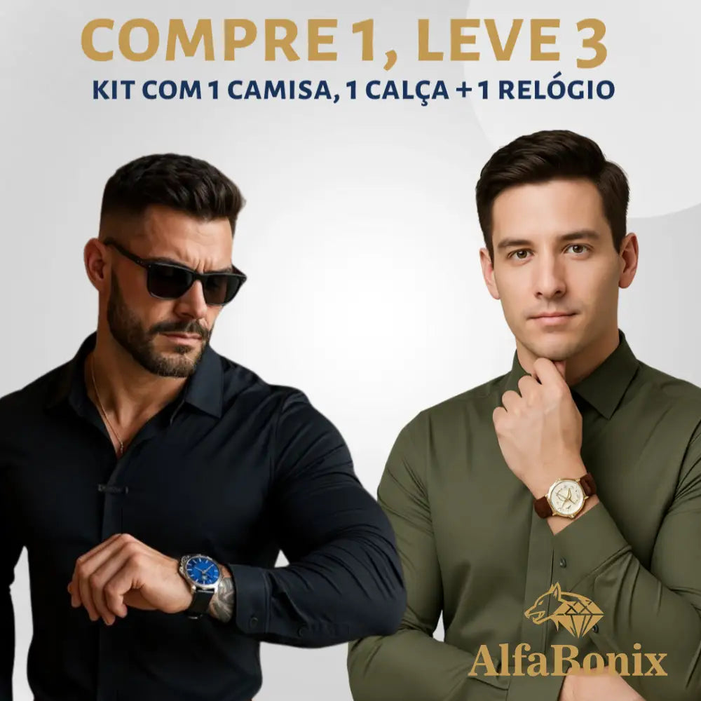 Kit Masculino Social Alfa Manchester Kit Masculino Social Alfa Manchester