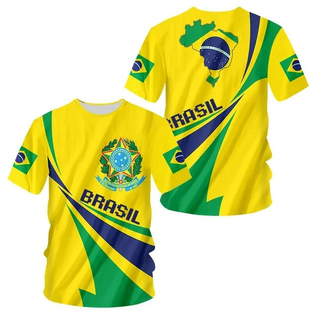 Camiseta Brasilidade AlfaBonix – Estampa Sublimada Premium