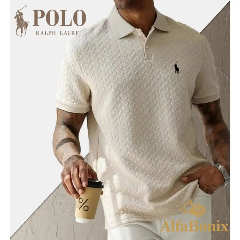 🧥 RL™️ - Polo Prestige Tissé Beige / S