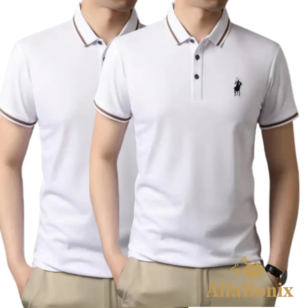 Promoção Camisa Polo Clássica Lisa Alfabonix - [Pague 1 e Leve 2]
