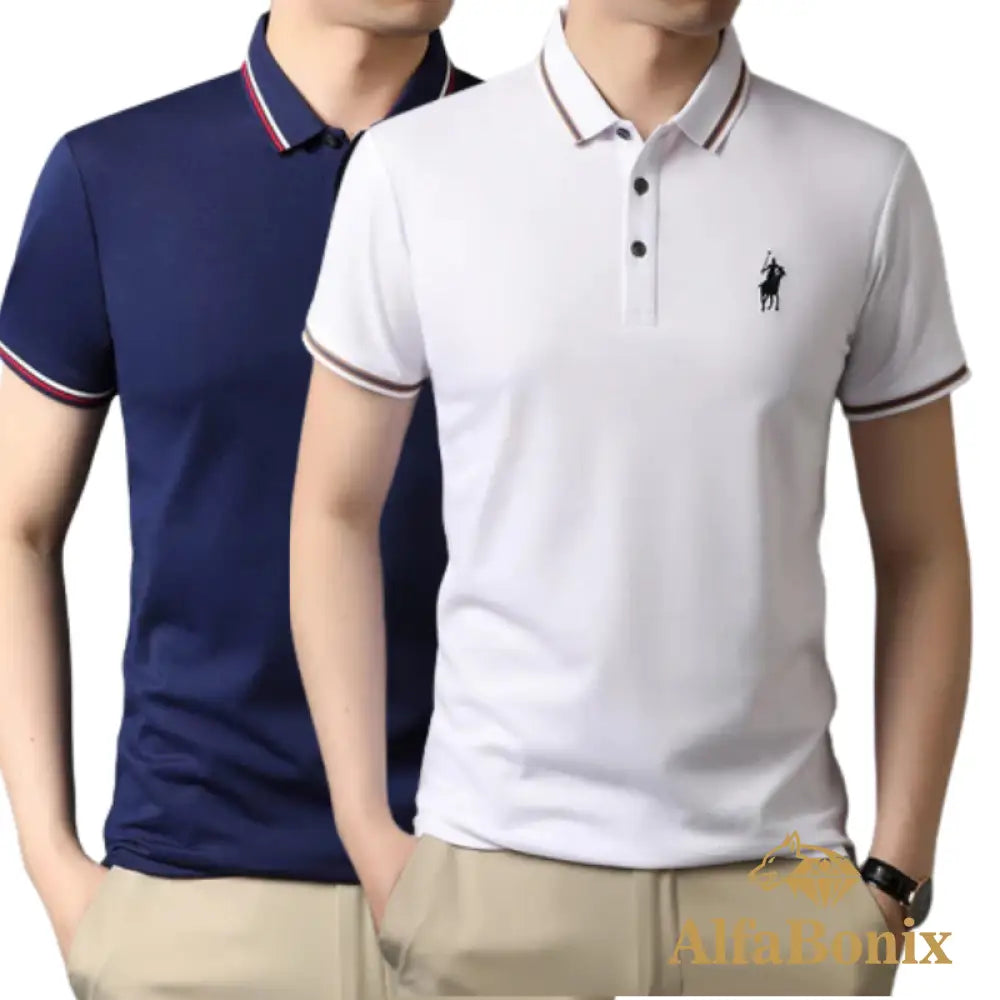 Promoção Camisa Polo Clássica Lisa Alfabonix - [Pague 1 e Leve 2]