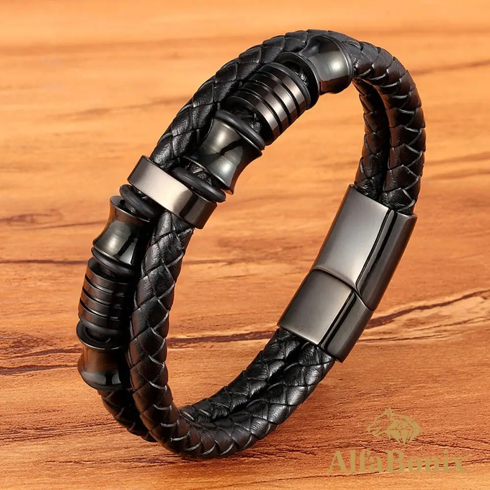 Pulseira Masculina Duas Camadas Tyopunk