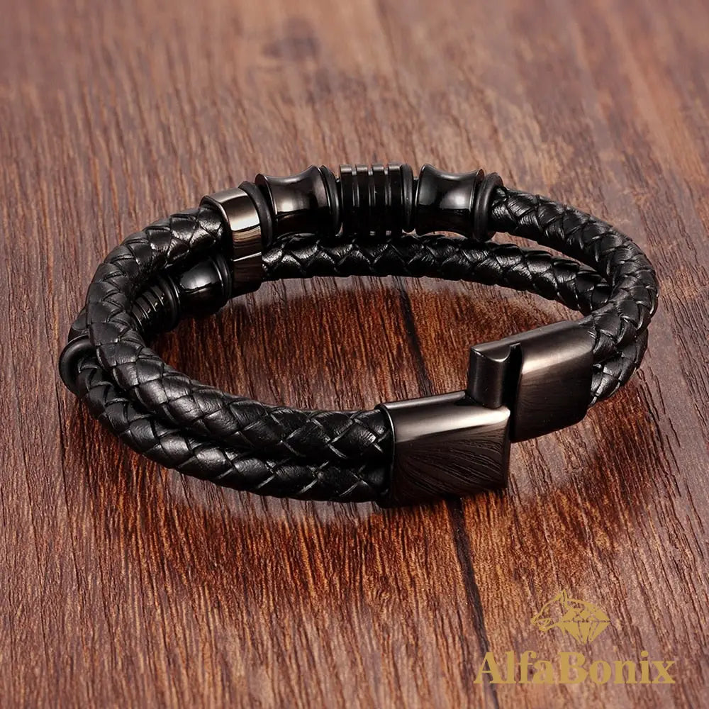 Pulseira Masculina Duas Camadas Tyopunk