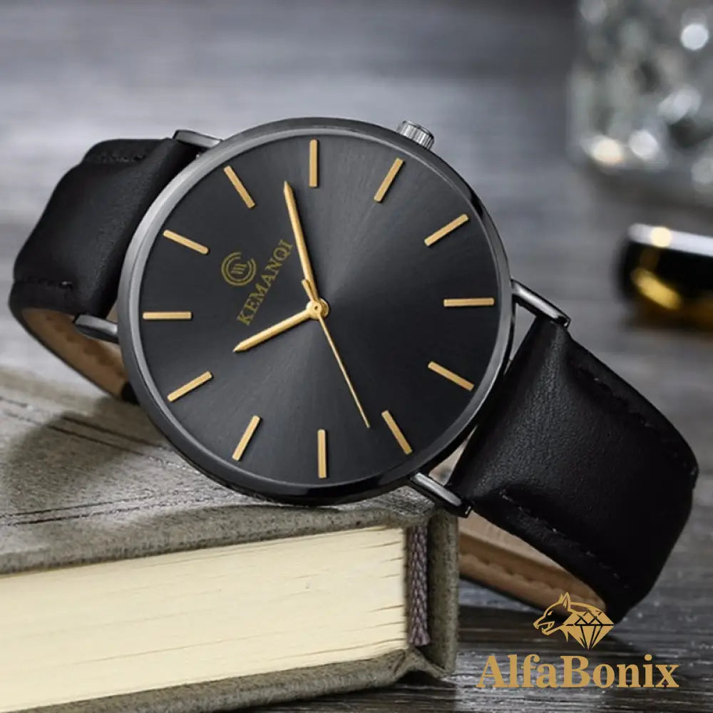 Relógio Luxury Ultra Fino