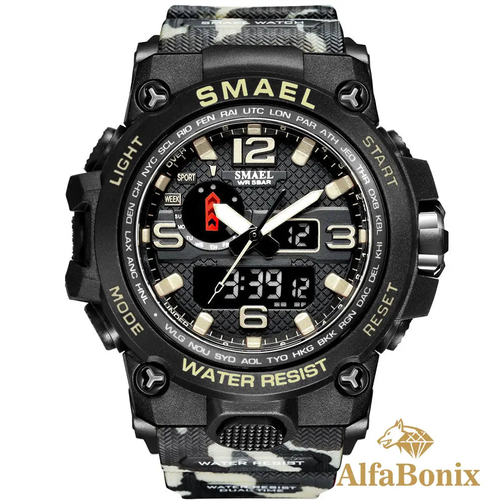 Relógio Militar Bonix Israel Bége Camuflado