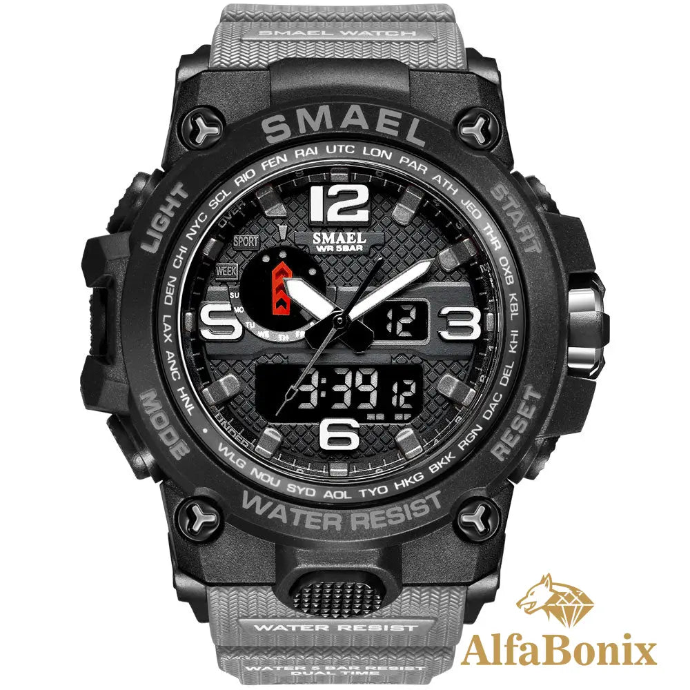 Relógio Militar Bonix Israel Cinza