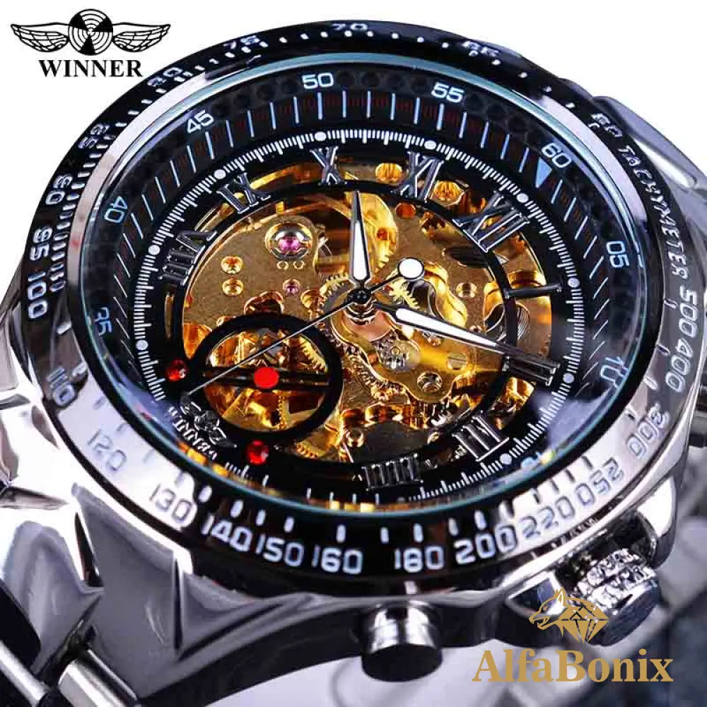 Relógio Montrerial Prateado E Dourado