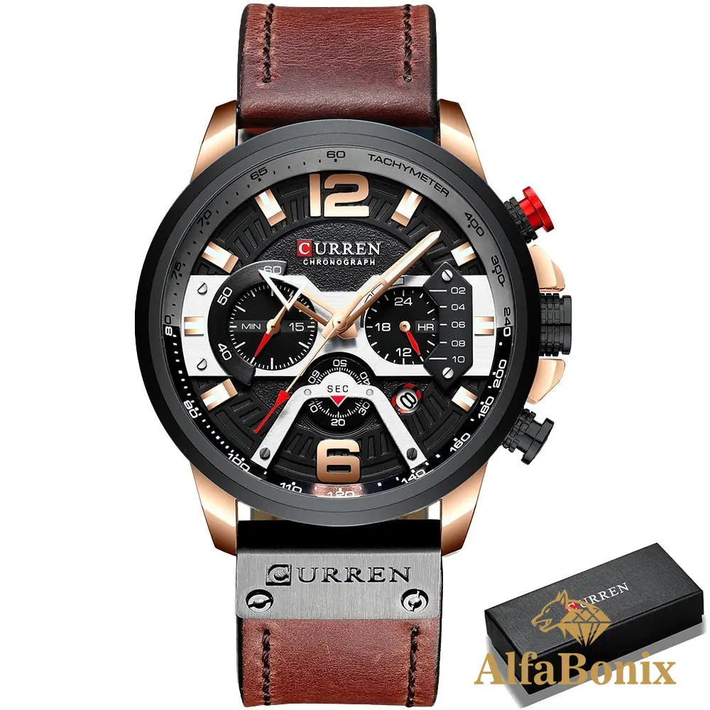 Relógio Sport Rister Rose E Preto
