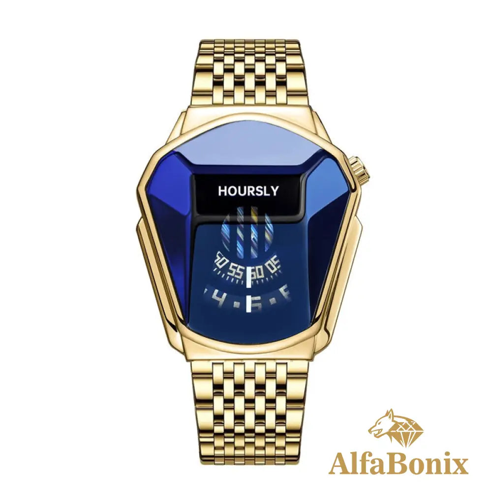 Relógio Torside Fashion Dourado Azul