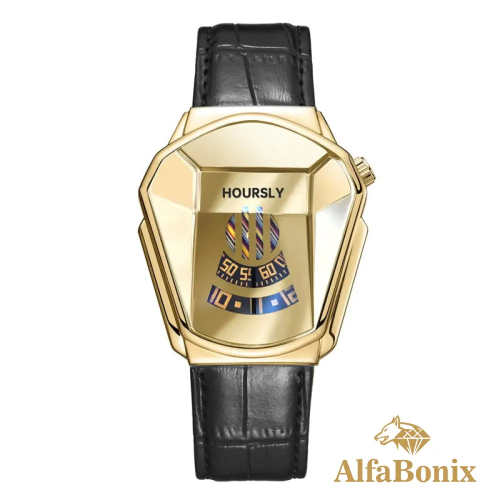 Relógio Torside Fashion Dourado Couro