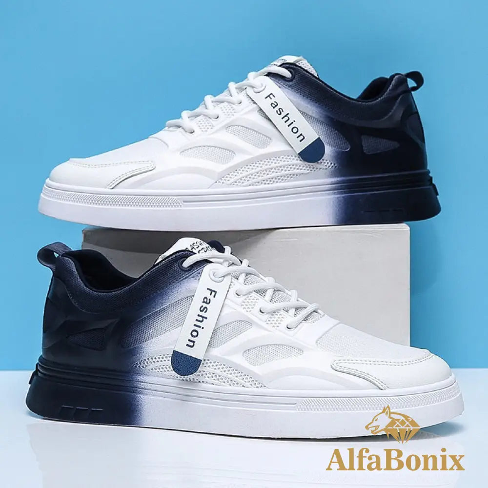 Tênis Alfabonix Blake Branco E Azul / 37