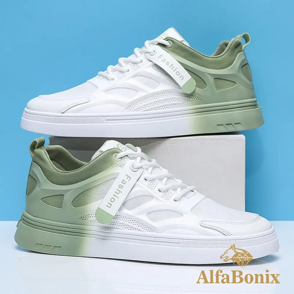 Tênis Alfabonix Blake Branco E Verde / 37