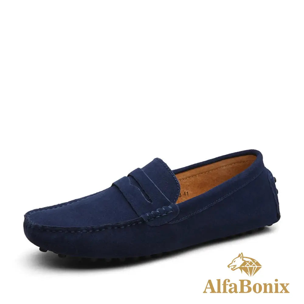 Mocassim Masculino Mônaco Azul Marinho / 36 mocassim