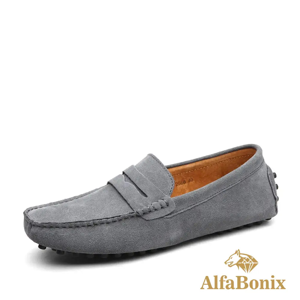 Mocassim Masculino Mônaco Cinza / 36 mocassim