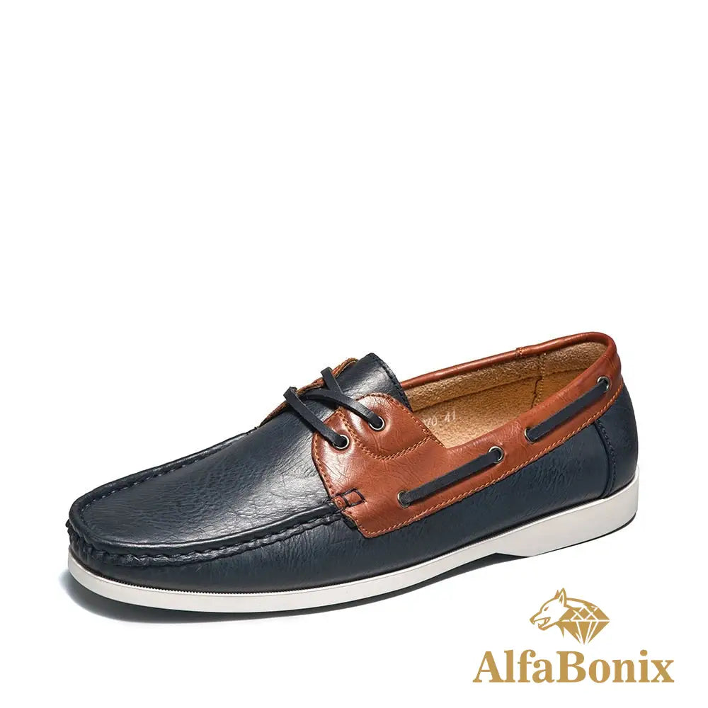 Mocassim Masculino Dubai AZUL / MARROM / 37 mocassim