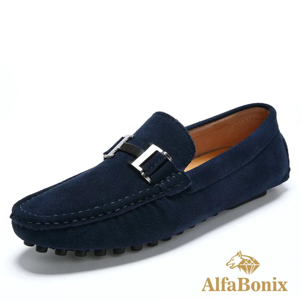 Mocassim Valentim Masculino Mv173 Azul / 36