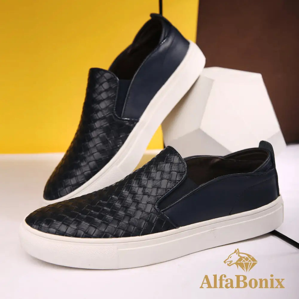 Mocassim Valentim Masculino Mv179 Azul / 36
