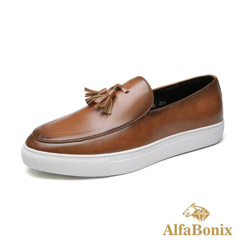 Mocassim Valentim Masculino Mv177 Caramelo / 36