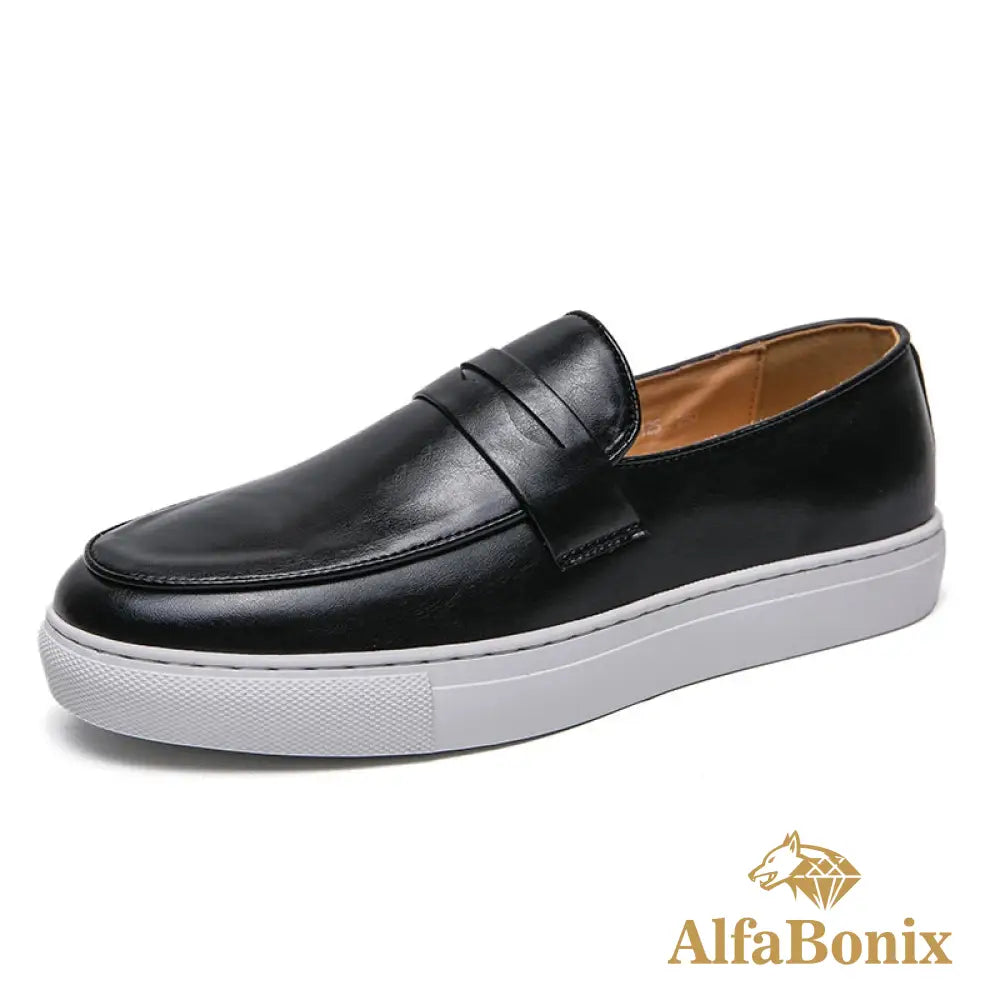 Mocassim Masculino Grego Preto / 36 mocassim