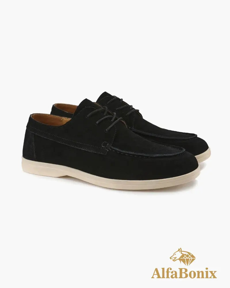 Premium Suede Lace Shoes Black / EU 39 / US 6 / UK 5