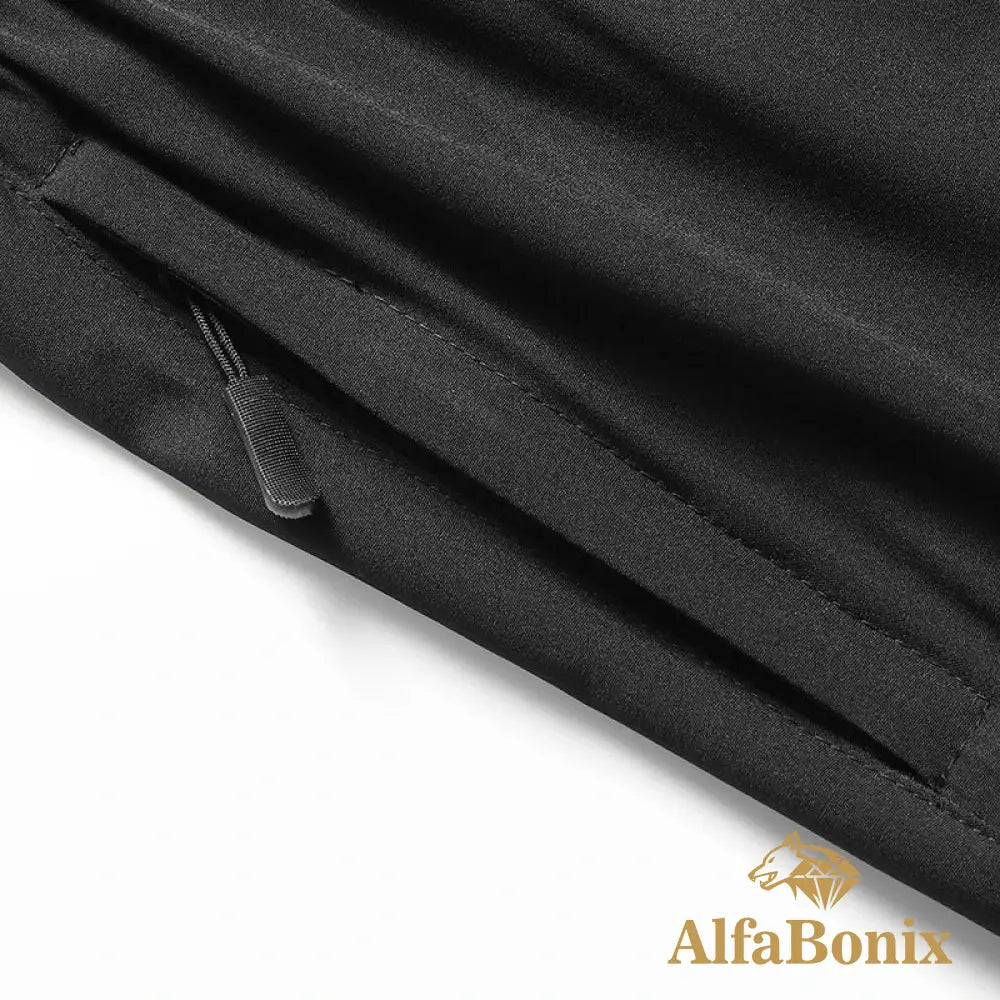 Summer High Quality Ice Thin Style Shorts Men Casual Elastic Waist Quick Dry Sports Fitness Jogging