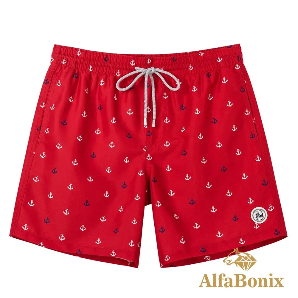 Short Bonix Board Beach Vermelho / Pp