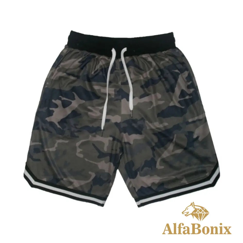 Short Grid Amarelo Camuflado / Pp