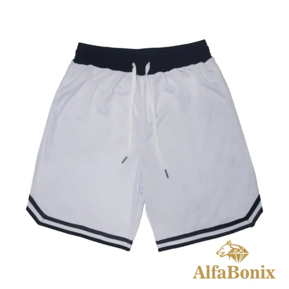 Short Grid Branco / Pp