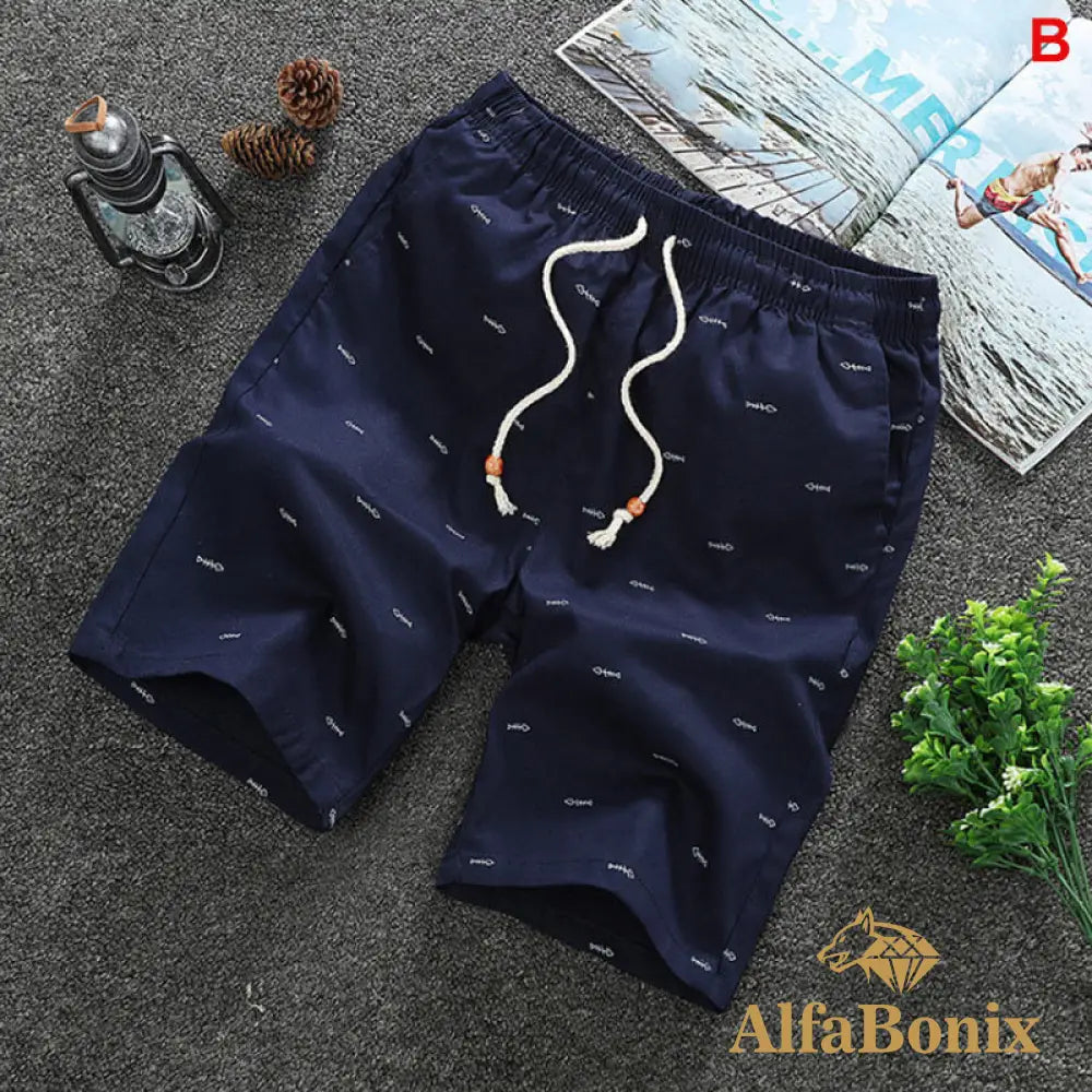 Short Loose Trousers Azul Escuro / Ppp