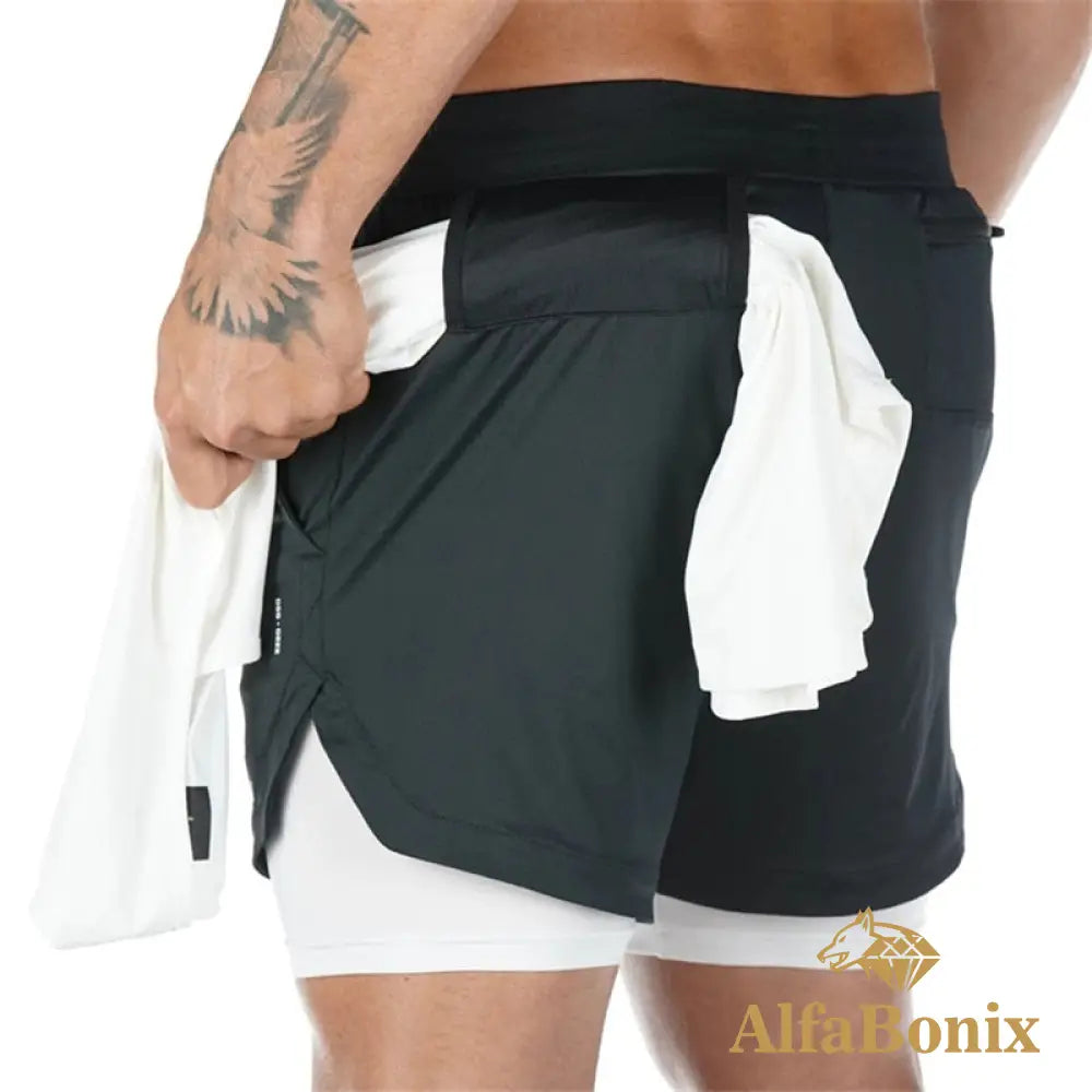 Short Sorento Preto E Branco / P
