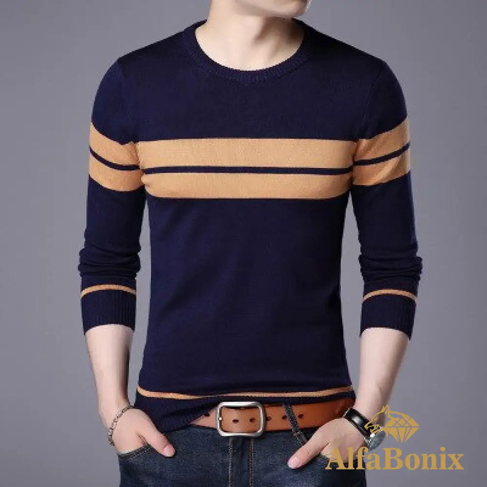 Suéter Alfa Torneti Azul Marinho / P Camisetas E Tops