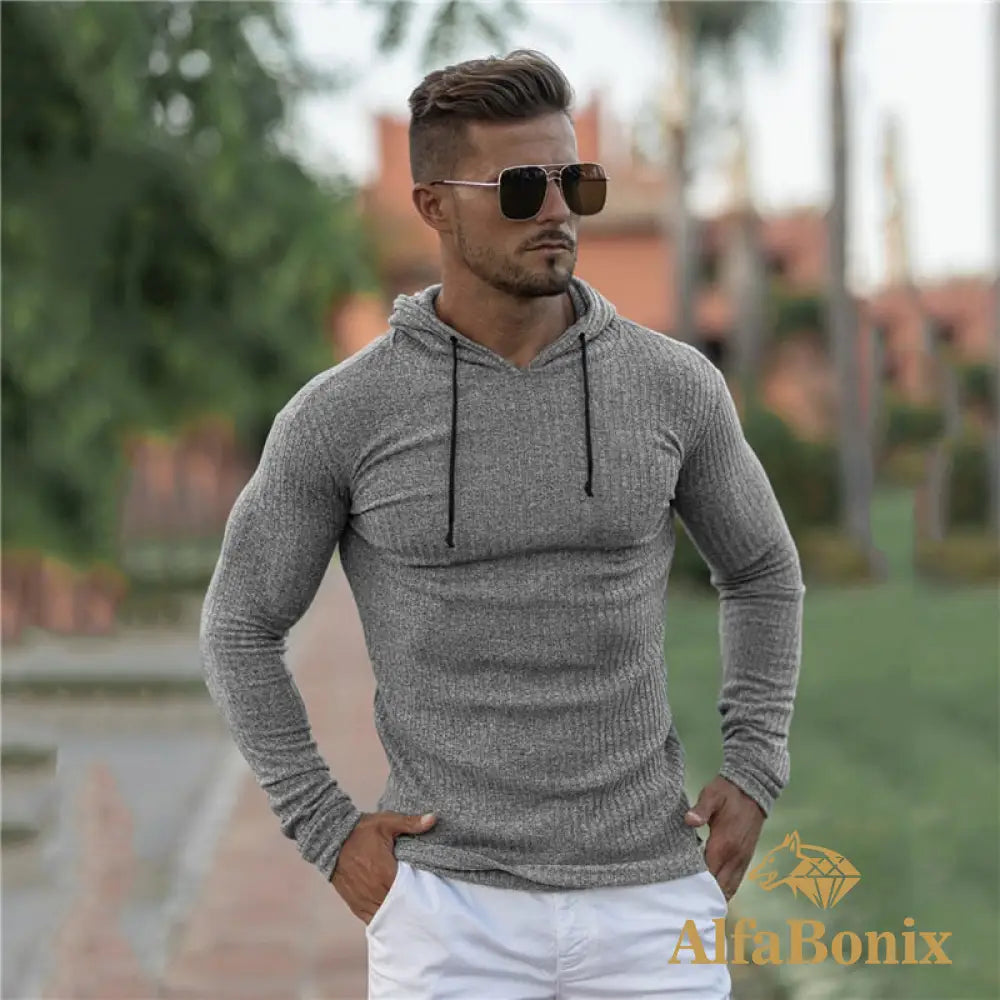 Suéter Masculino Bonix Fit Classic Cinza / Pp