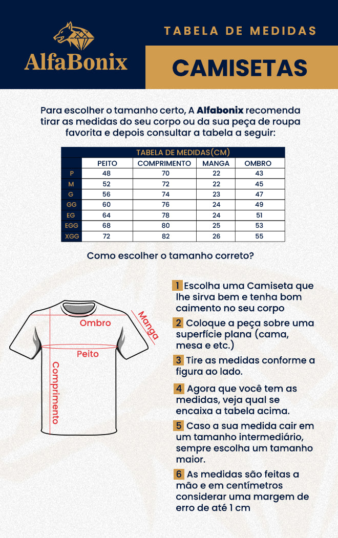 Tabela de medidas
