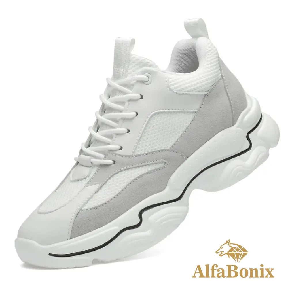 Men Casual Sneakers Elevator Shoes Fashion Breathable 10Cm 8Cm Height Increased For Man Hidden Heels